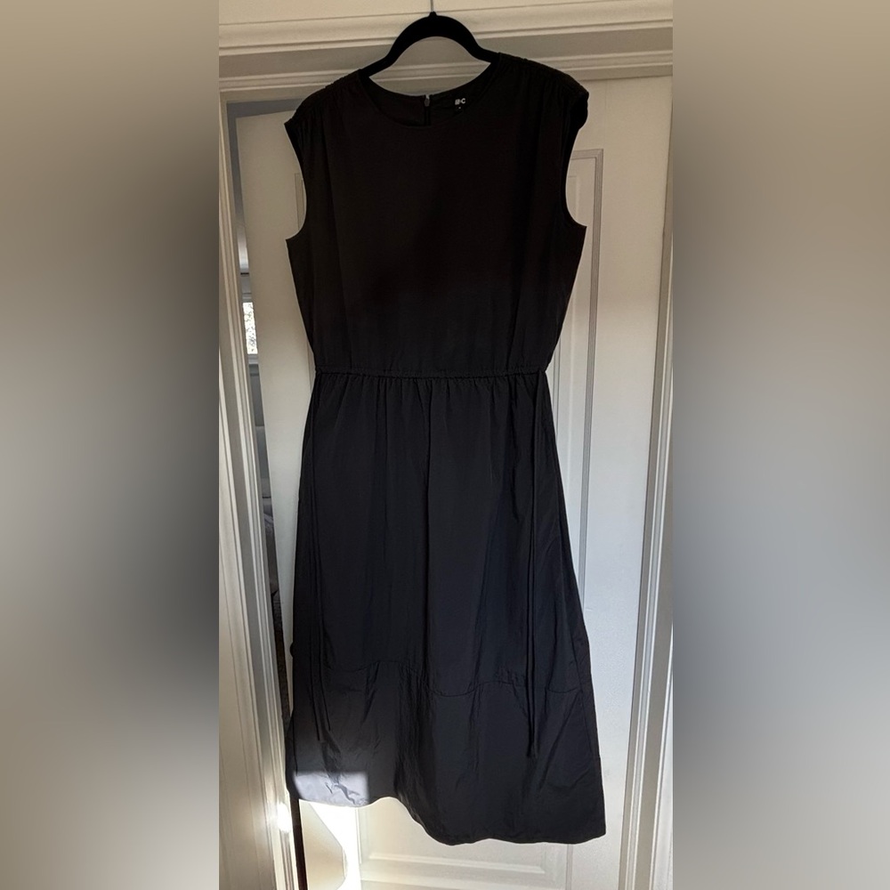 Uniqlo C Clare Waight Keller Minimalist Sleeveless Midi Dress Elastic Waist | M - Picture 4 of 12